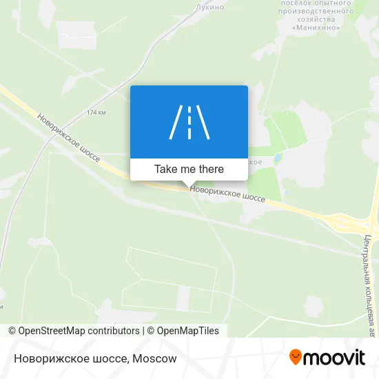 Новорижское шоссе map