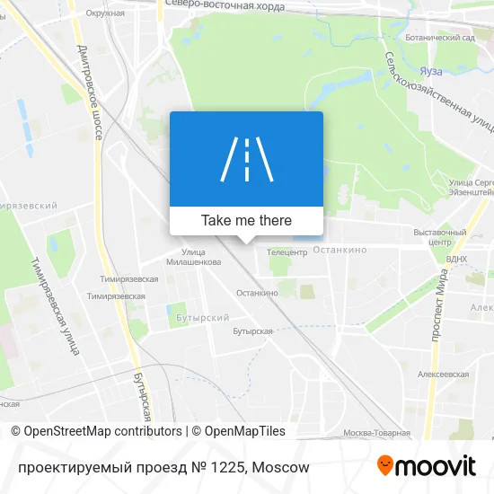 проектируемый проезд № 1225 map