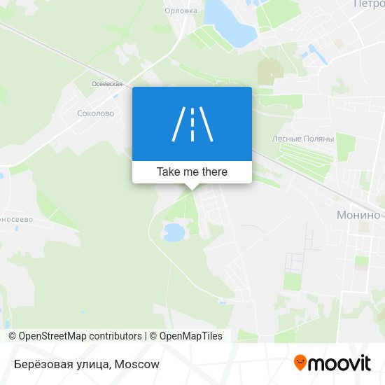 Берёзовая улица map
