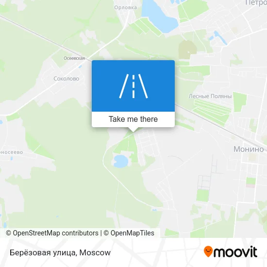 Берёзовая улица map