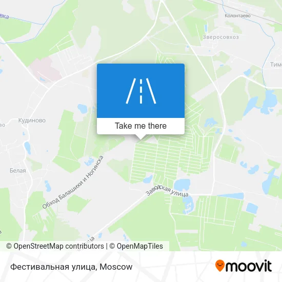 Фестивальная улица map