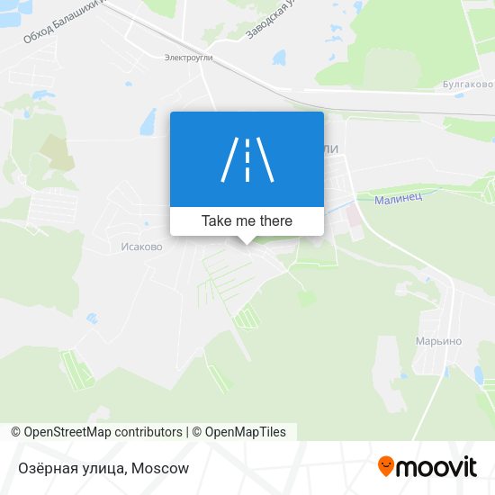 Озёрная улица map