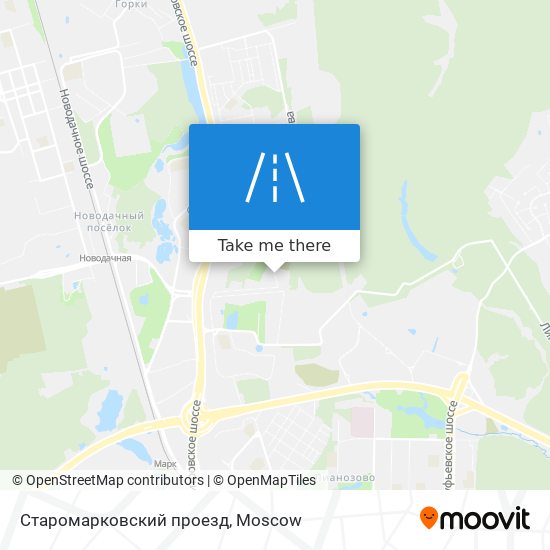 Старомарковский проезд map