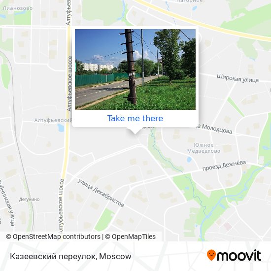 Казеевский переулок map