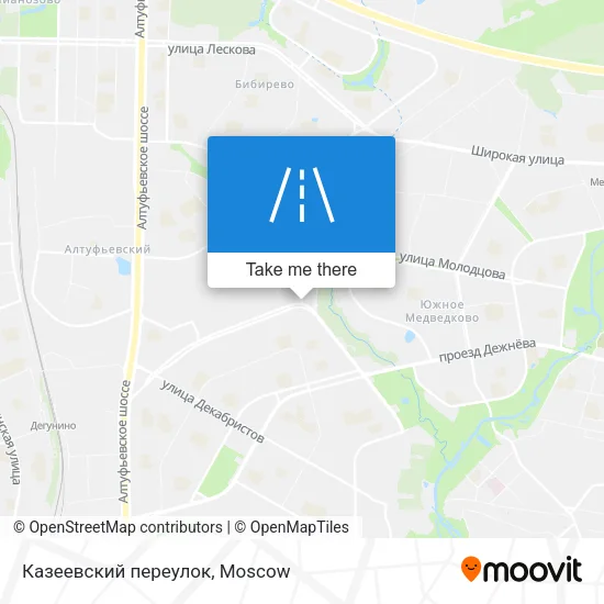 Казеевский переулок map