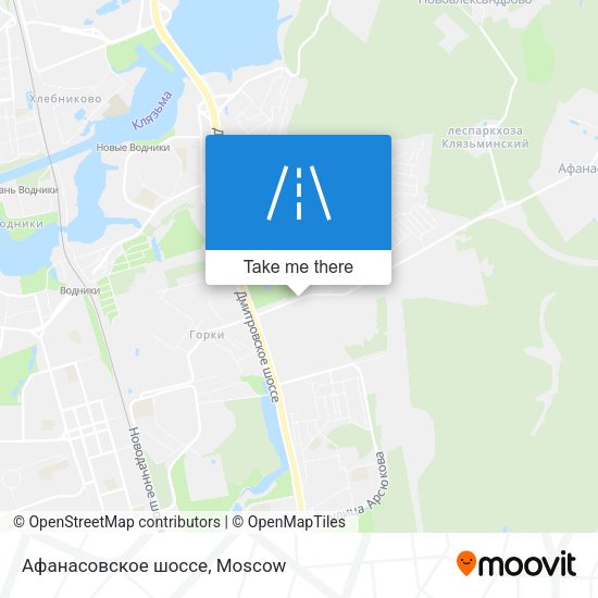 Афанасовское шоссе map