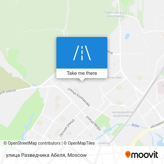 улица Разведчика Абеля map