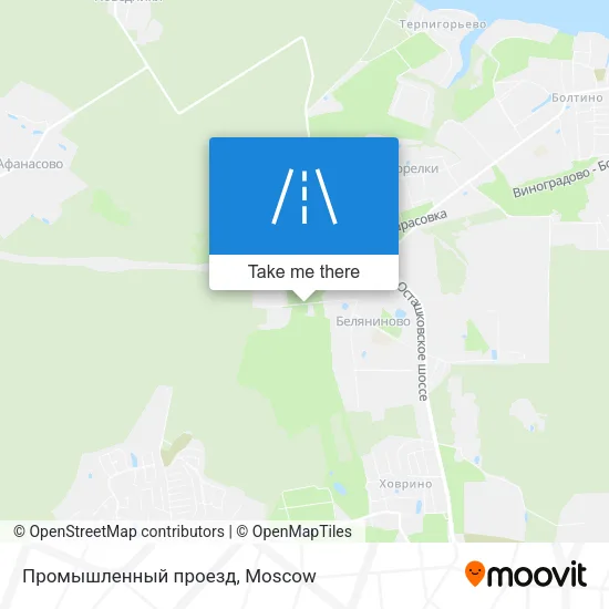 Промышленный проезд map
