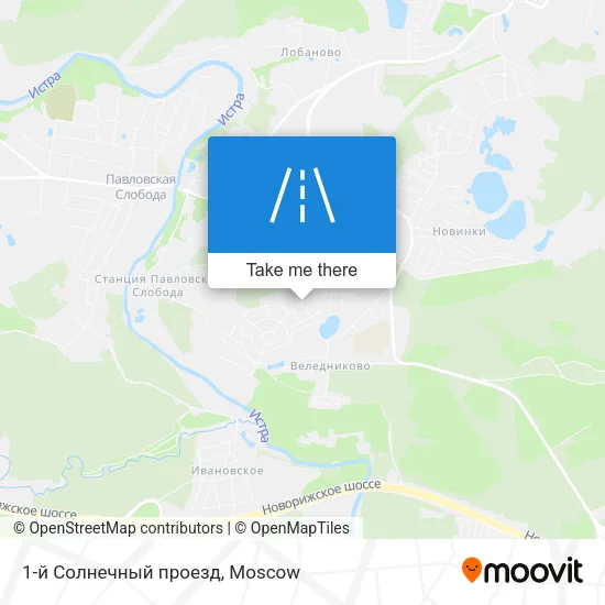 1-й Солнечный проезд map