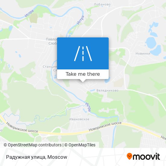 Радужная улица map