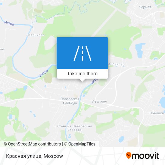 Красная улица map