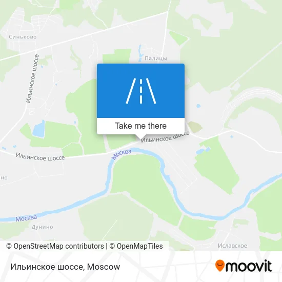 Ильинское шоссе map