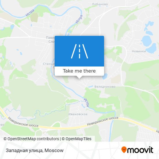 Западная улица map