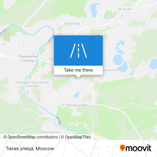 Тихая улица map