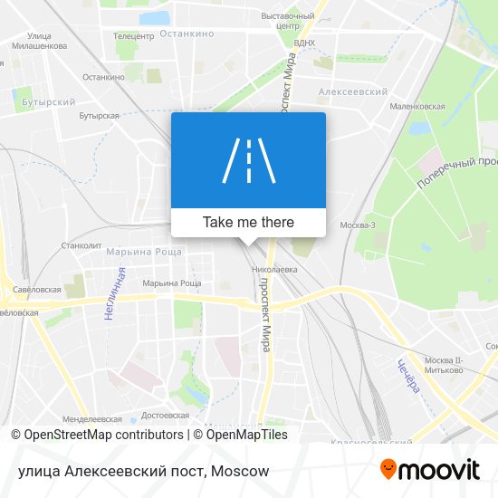 улица Алексеевский пост map