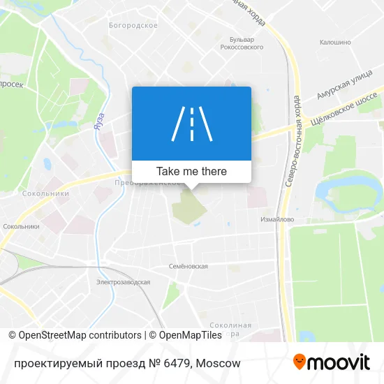проектируемый проезд № 6479 map