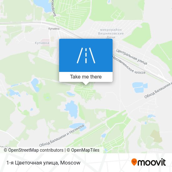 1-я Цветочная улица map