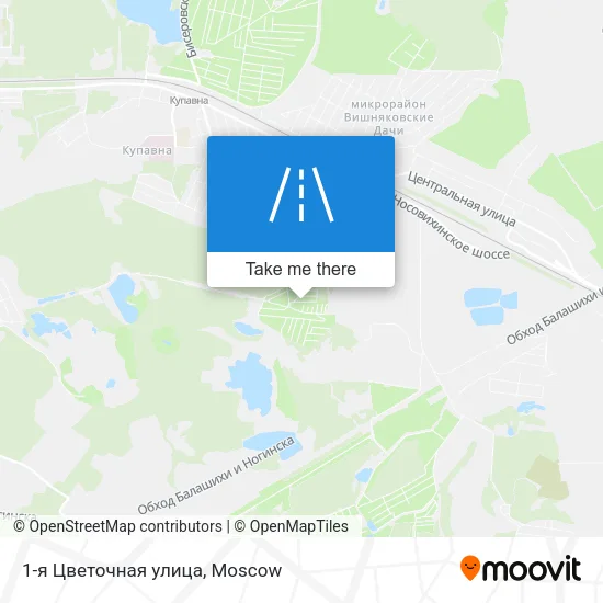 1-я Цветочная улица map