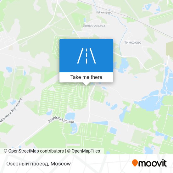 Озёрный проезд map