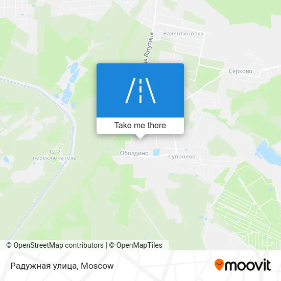Радужная улица map