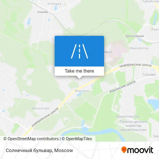 Солнечный бульвар map