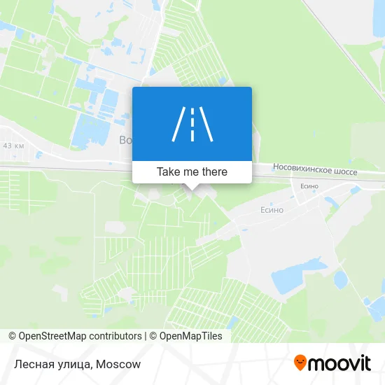 Лесная улица map