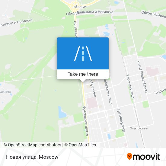 Новая улица map