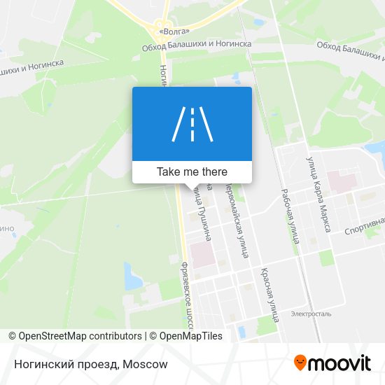 Ногинский проезд map
