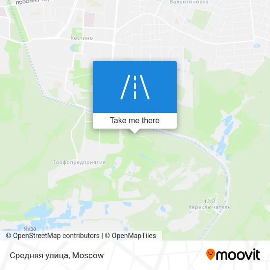 Средняя улица map