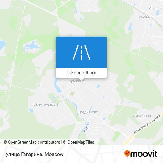 улица Гагарина map