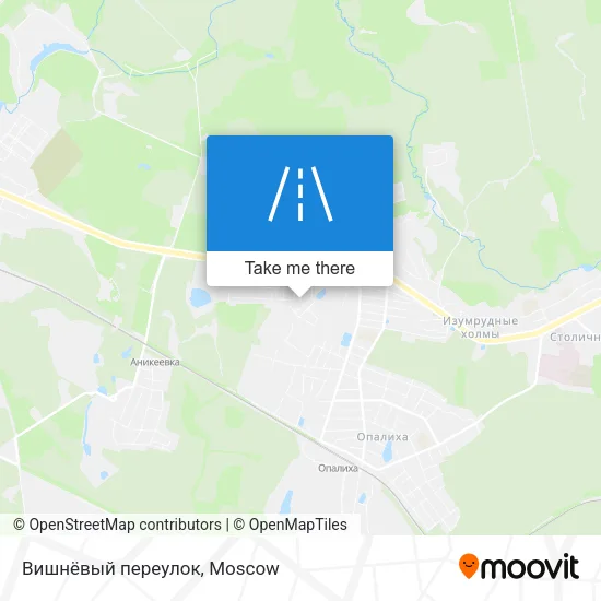 Вишнёвый переулок map