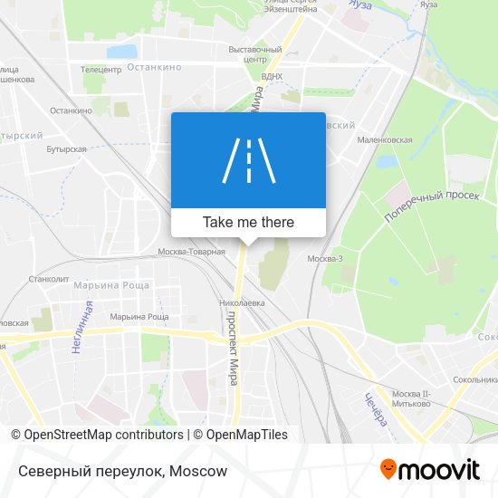 Северный переулок map