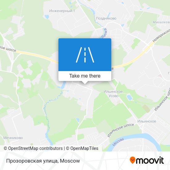 Прозоровская улица map