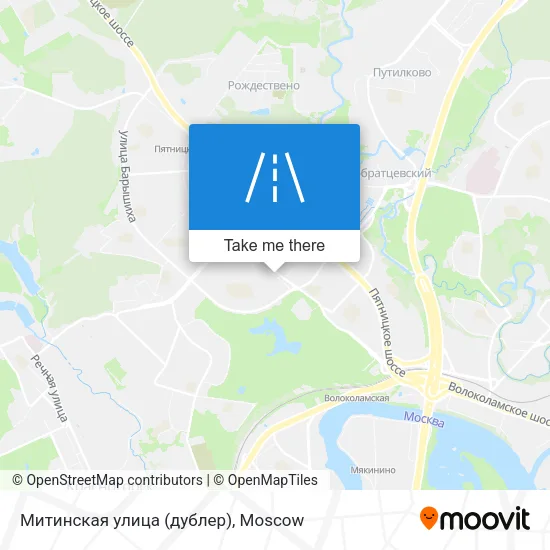 Митинская улица (дублер) map