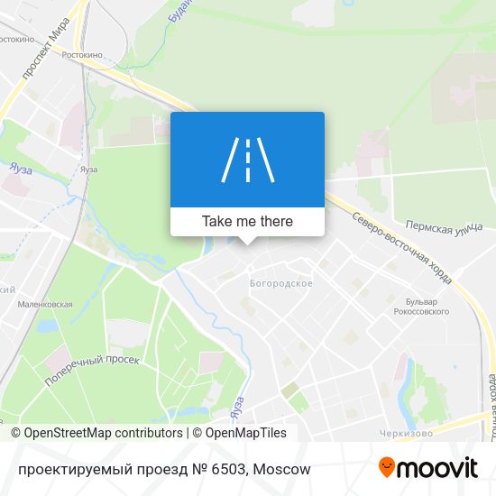 проектируемый проезд № 6503 map