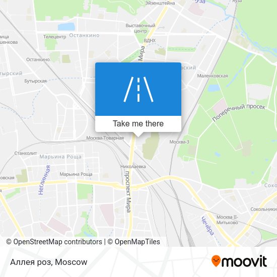 Аллея роз map