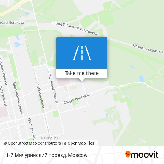 1-й Мичуринский проезд map