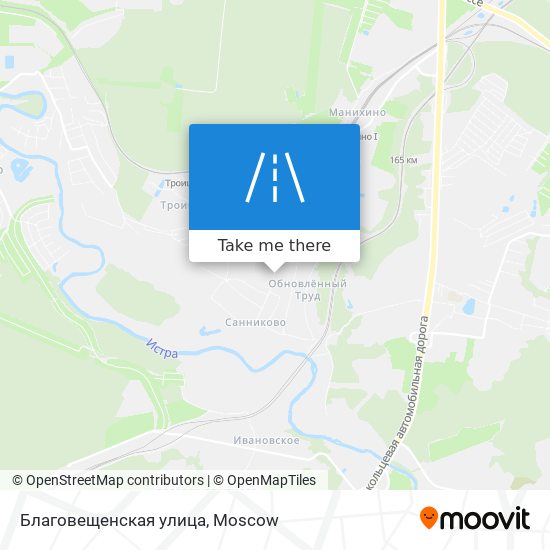 Благовещенская улица map