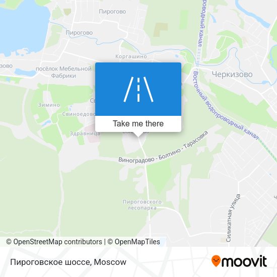 Пироговское шоссе map
