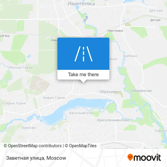 Заветная улица map