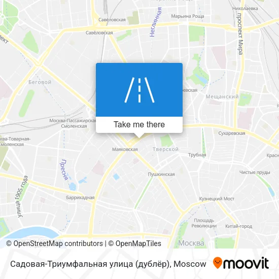 Садовая-Триумфальная улица (дублёр) map