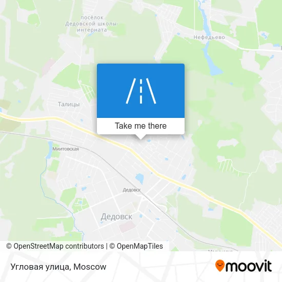 Угловая улица map