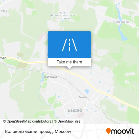 Волоколамский проезд map