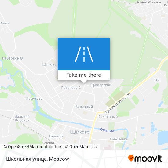 Школьная улица map