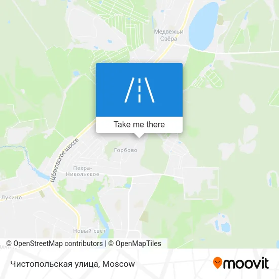 Чистопольская улица map