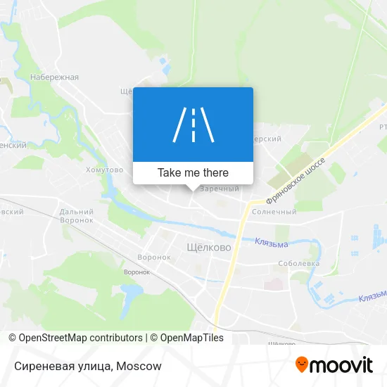 Сиреневая улица map