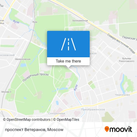 проспект Ветеранов map