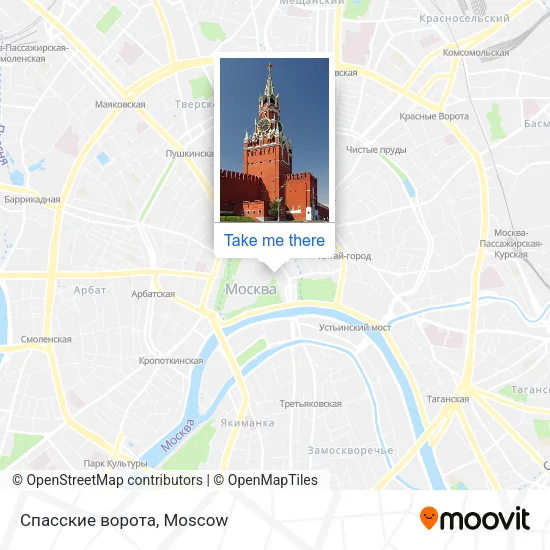Спасские ворота map