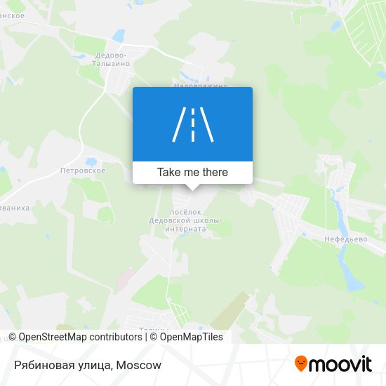 Рябиновая улица map