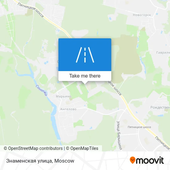 Знаменская улица map